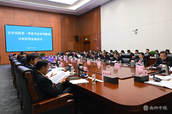 全市法院第一季度司法审判数据分析研判会商会议召开
